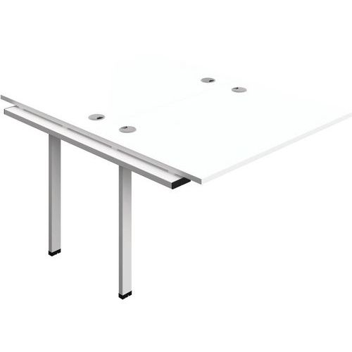2-Person Bench Extension Accessory & Cable Ports - 1200x800mm -Synergy