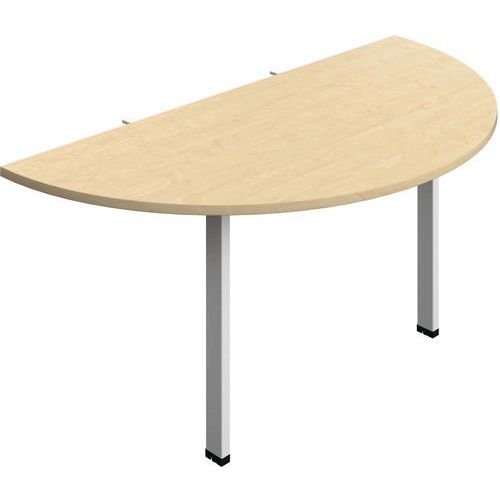 Curved D-End Bench Accessory With Goal Post Legs - 1600x800mm -Synergy