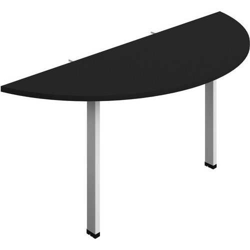 Curved D-End Bench Accessory With Goal Post Legs - 1600x600mm -Synergy
