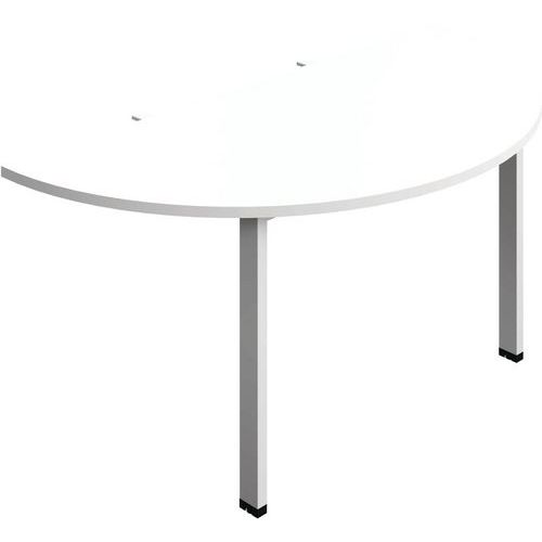 Curved D-End Bench Accessory With Goal Post Legs - 1400x800mm -Synergy