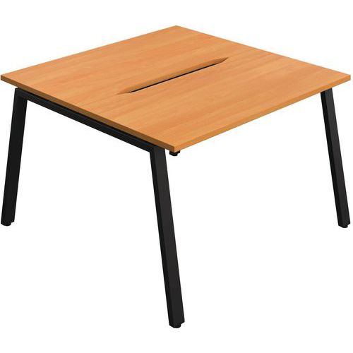 2-Person Home/Office Table - A-Frame Legs - WxD 1200x600mm - Synergy