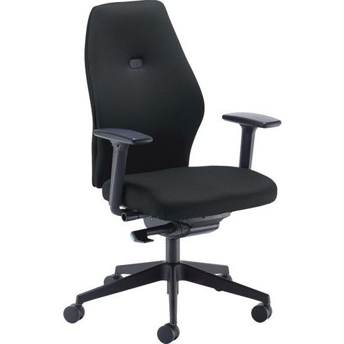 Deluxe Ergonomic Posture Office Chair - Height + Depth Adjustable Arms