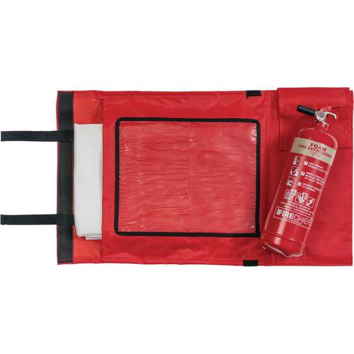 Firechief Hot Work Kit - Foam Fire Extinguisher Fire Blanket & Bag