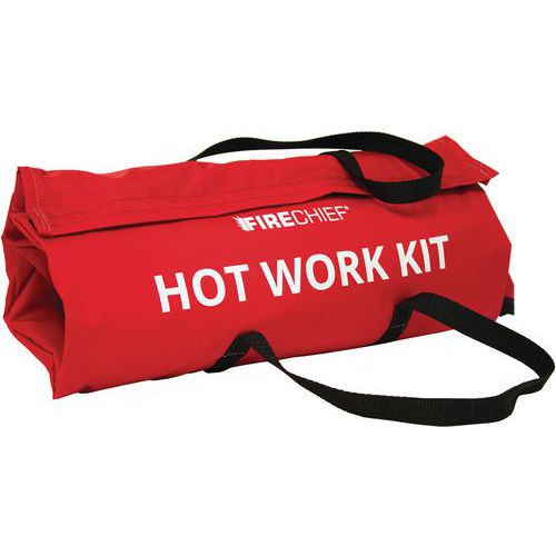 Firechief Hot Work Kit - Powder Fire Extinguisher, Fire Blanket & Bag