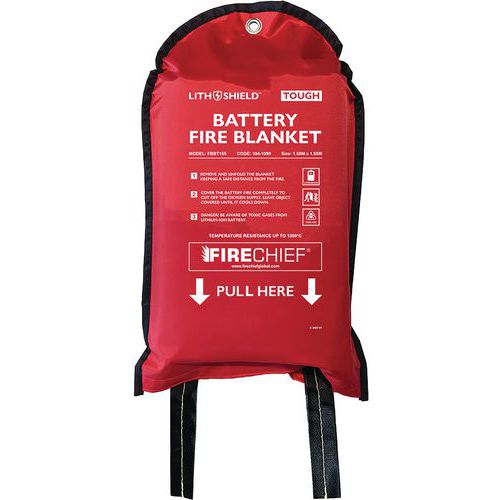 Firechief LithShield Small Lithium Battery Fire Blanket - 1.55 x 1.55m