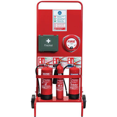 Firechief Construction Site Bundle -x3 Fire Extinguishers & Bell Alarm