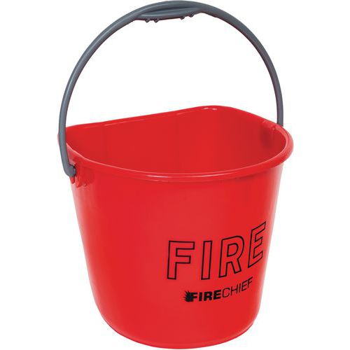 Plastic Fire Bucket - 10L - Firechief