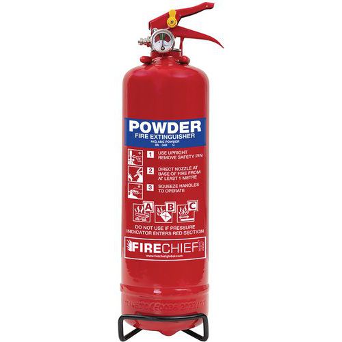 Firechief Red Dry Powder Fire Extinguisher Can - 1-2kg - CTX
