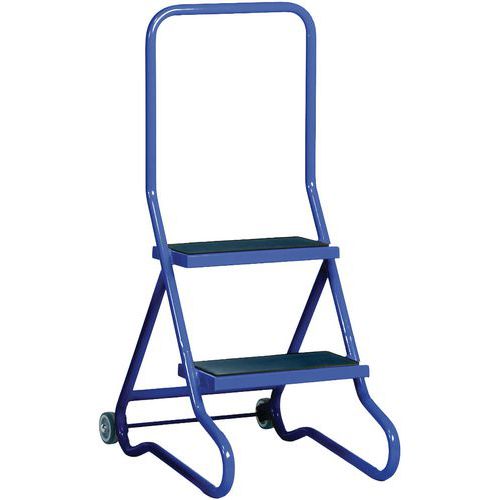 2-4-Tread Wheelalong Tilt & Pull Anti-Slip Steps With Rear Frame