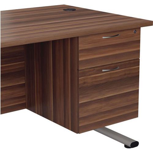 2-Drawer Pedestal - Under Bench Filing Cabinet Accessory - Essentials