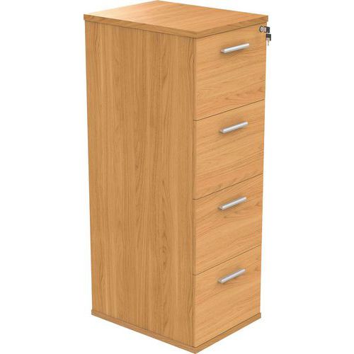 4-Drawer Pedestal/Office Cabinet - A4/Foolscap Filing - MFC/Wood - FSC