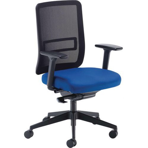 Ergonomic Posture Operator Office Chair - Mesh Back & Adjustable Arms