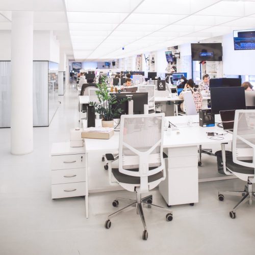 Office with chairs