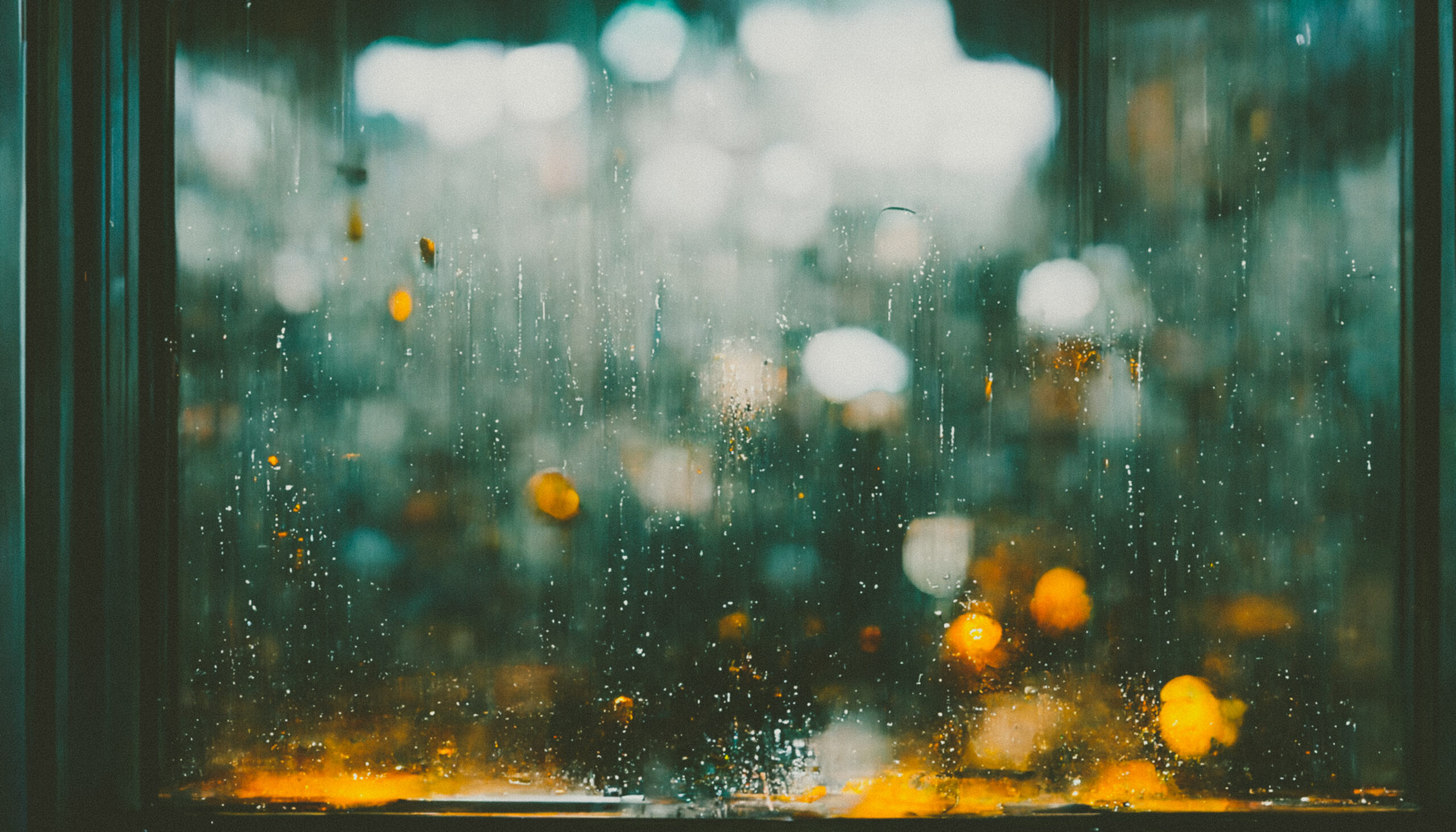 Raindrops on a window