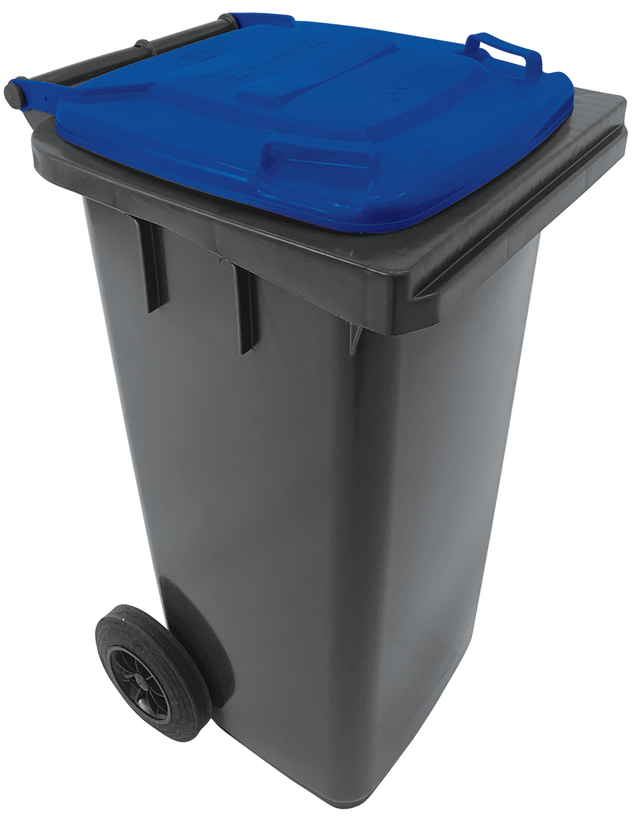 120L Outdoor Wheelie Bin With Coloured Sorting Lids - Manutan Expert ...