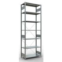 Easy-Fix lightweight shelving - Single-sided - H 3000 mm - Galvanised - Schulte