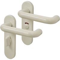 21mm Unsprung Door Handle - Bathroom Set - Diamond White