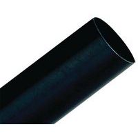 Thin-wall heat-shrink tubing with adhesive, 1 m, 18/6 mm, black - 3M