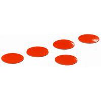 Set of five red circles - Smit Visual