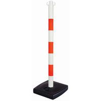 Post for chain on PVC base