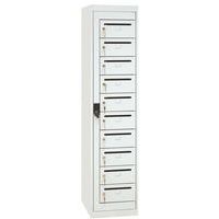 Mail cabinet with 10 compartments on base - width 400 mm - Manutan Expert