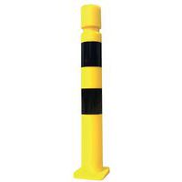 Shape-memory post - Cylindrical head - With plate - Ø 80 mm - H 800 mm