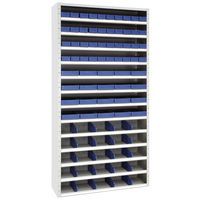 Cabinet with compartments and removable containers - Manutan Expert