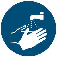Mandatory sign - Now wash your hands - Rigid