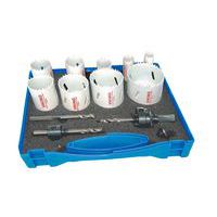 Set of 9 x 8% cobalt hole saws