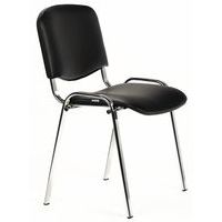 Visitor Chair - Vinyl - Chrome Frame - Manutan Expert