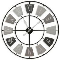 Grey metal clock, diameter 76 cm - Orium