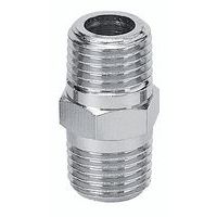 Double-threaded male conical nipple