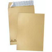 Brown Kraft envelope, 120 g - With 3-cm gussets - Pack of 50