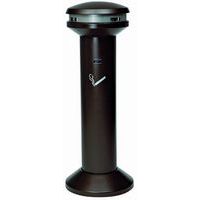 Infinity black steel high-capacity ashtray - 8000 butts - Rubbermaid