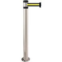 Ground fix belt barrier with 2M strap