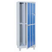 Garment Dispensing Metal Laundry Lockers - Raised - 6 Doors - Manutan Expert