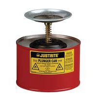 Plunger Safety Cans - Justrite for Spill Control and Safety