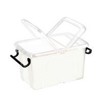 Strata storage box — Centre-hinged lid