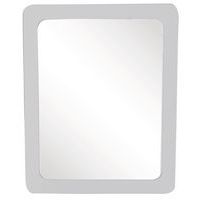 Unbreakable washroom mirror with PVC frame - Manutan Expert