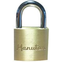 Brass Padlock - 13mm Long Shackle With 5mm Diameter - Manutan Expert