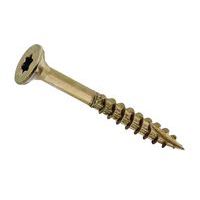 Phillips partially-threaded steel screw for wood