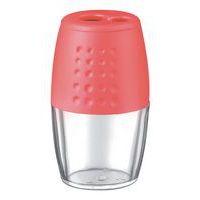 Liberty pencil sharpener with two holes and container