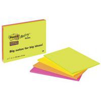 Large Meeting Notes pad - Assorted colours - Post-it Super Sticky