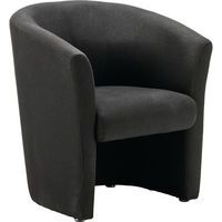 Black Reception Tub Armchair - Neo Dynamic for Stylish Seating