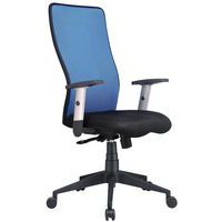Executive Fabric Office Chair - High Curved Mesh Back - Penelope - Manutan Expert