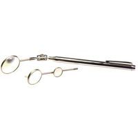 Inspection mirror with a telescopic shaft
