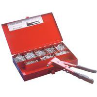 Case of rivets and professional pliers - Degometal