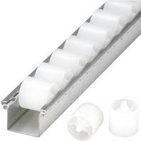 Plastic roller rails - Light load - Length 3000 mm - Bito