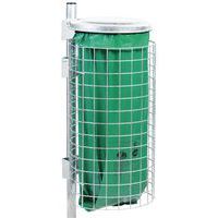 Bin bag holder on steel-finish post - 110 L