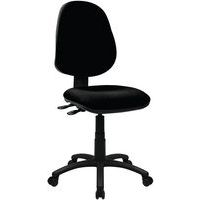 Black Operator Chair - Medium Back - Fabric Seat & Back - Twin Lever
